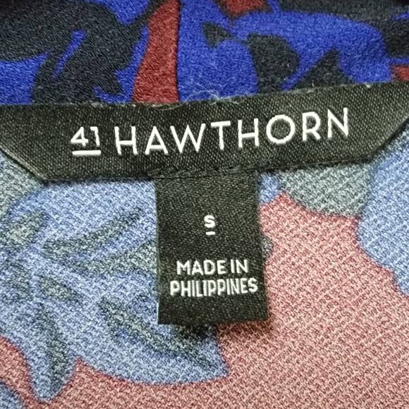 41 Hawthorn Floral Wrap Blouse Size Small - Picture 4 of 5